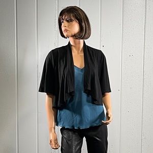 *NWT Cupio Women’s Black Shrug Open Front Cardigan Sz S
